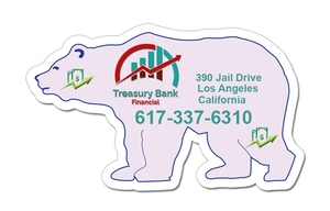 3.86x2.32 Bear Shaped Magnets - 20 Mil