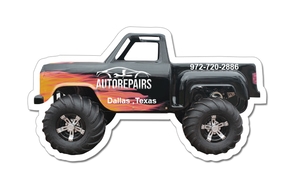 4.88x2.75 Truck Shaped Magnets - 20 Mil