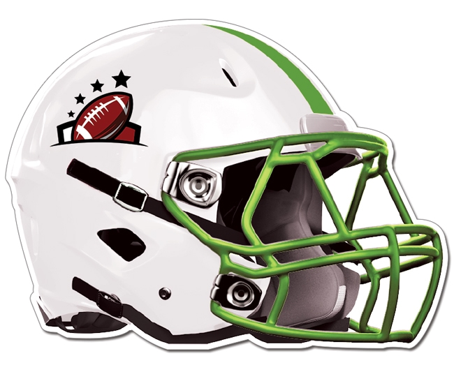 11.88x8.88 Helmet Shaped Magnets - 20 Mil
