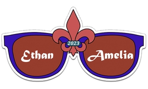 8.99x4.60 Sunglasses Shaped Magnets - 20 Mil
