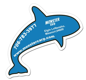 3.79x3.69 Dolphin Shaped Magnets - 20 Mil