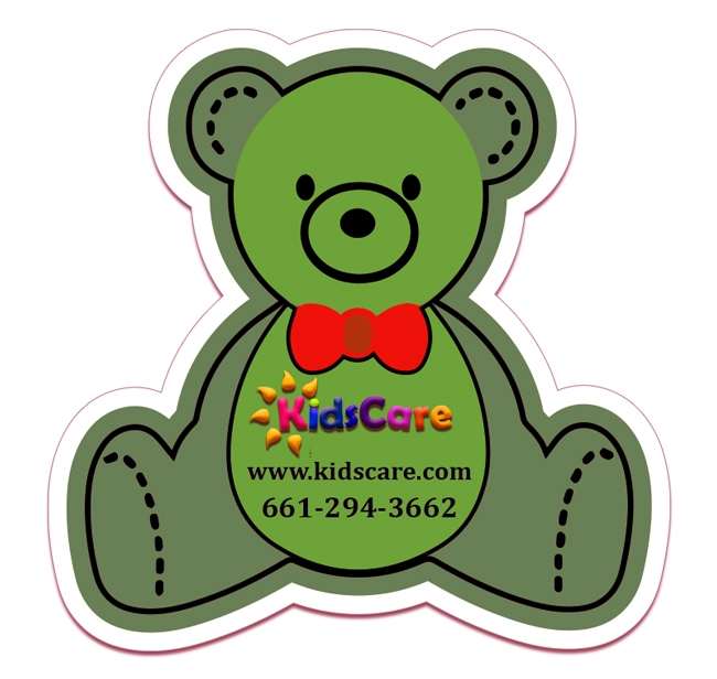 4x4 Bear Shaped Magnets - 20 Mil