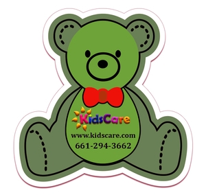 4x4 Bear Shaped Magnets - 20 Mil