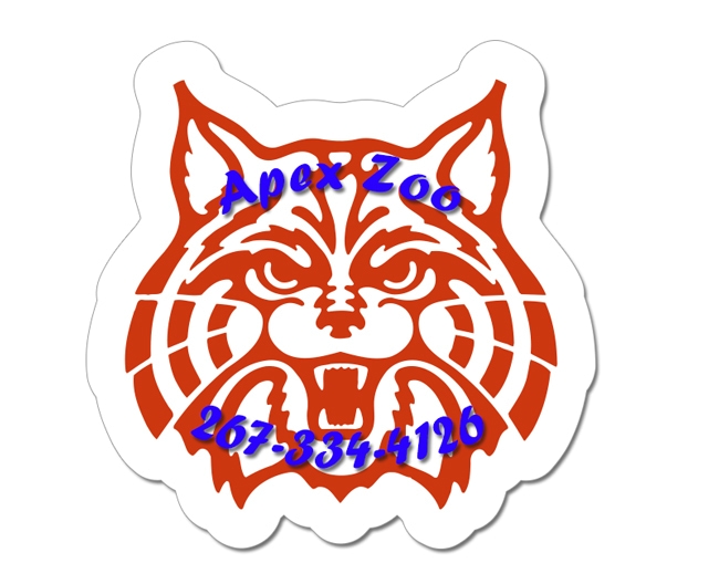 1.88x1.88 Tiger Face Shaped Magnets 20 Mil