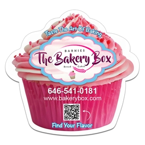 4.05x3.79 Cup Cake Shaped Magnets 20 Mil