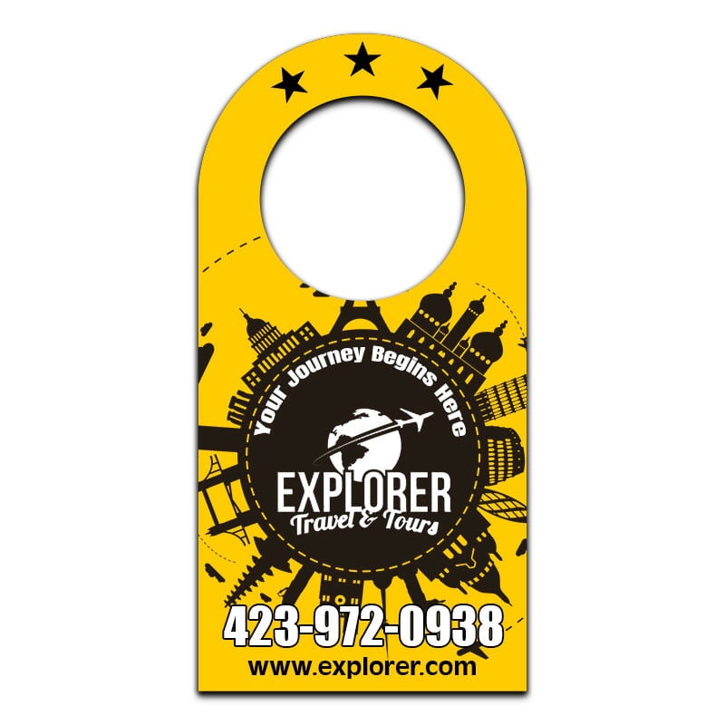 2.5" x 5" Full Color Bottle Hangers