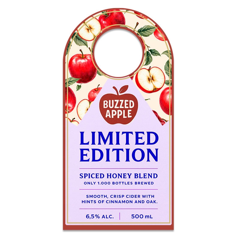 4" x 8" Full Color Bottle Hangers