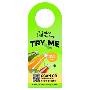 3" x 7.5" Full Color Bottle Hangers