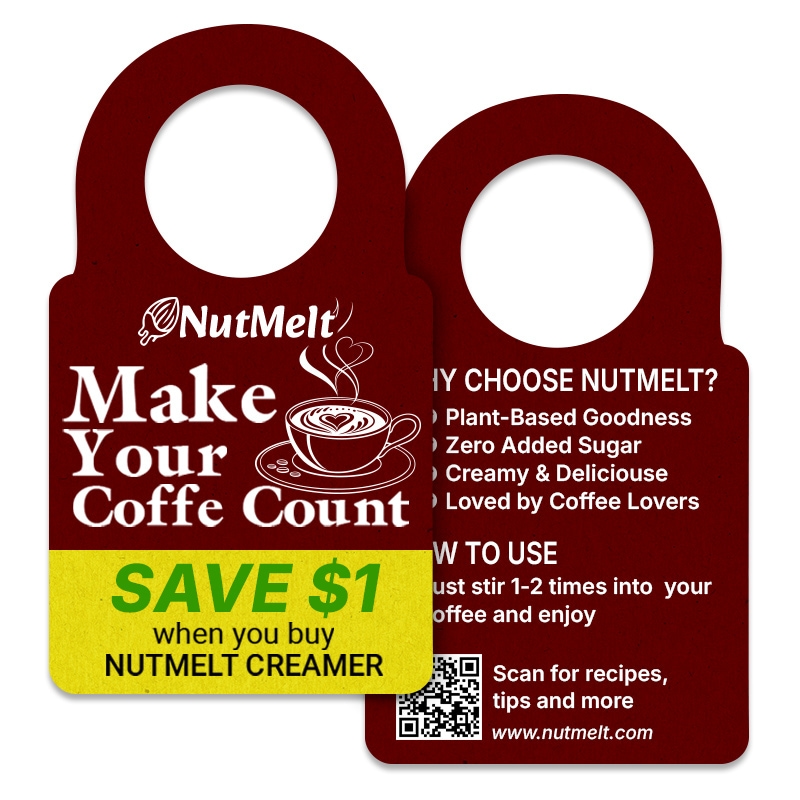 2.618x4.743" Full Color Double Sided Bottle Hangers - 16 pt