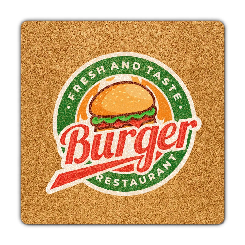 3" Square Cork Coasters