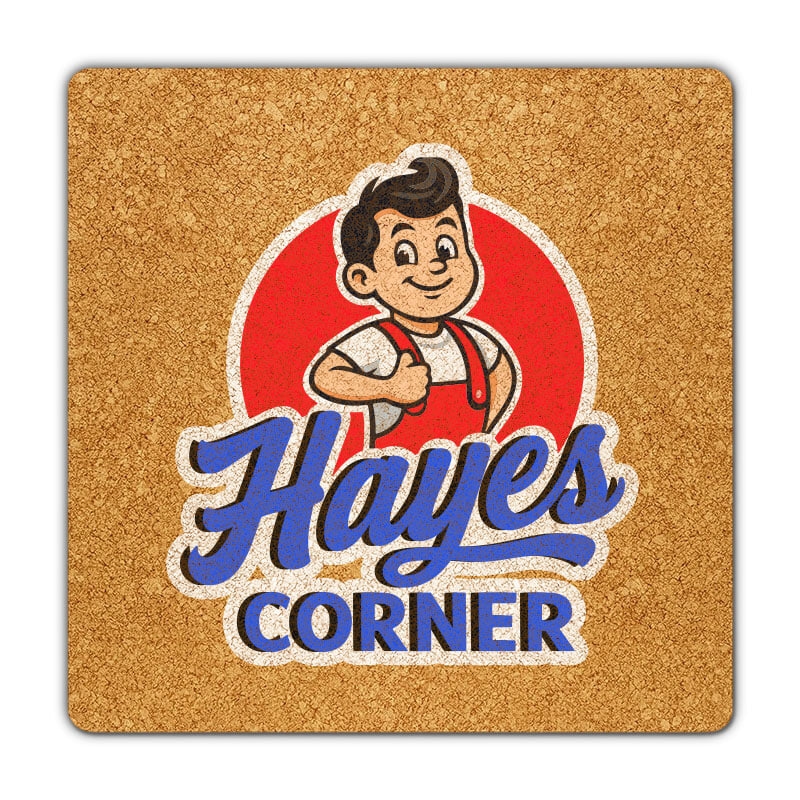 4" Square Cork Coasters