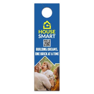 4x14" Full Color One Sided Door Hangers - 14 pt Paper