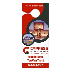 3.5x8.5" Full Color One Sided Door Hangers - 16 pt Paper