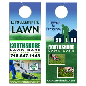 4.25x11" Full Color Double Sided Door Hangers - 16 pt Paper