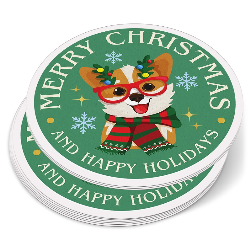 2" Circle Full Color Indoor Paper Stickers