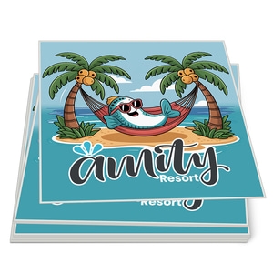 3x3" Square Full Color Indoor Paper Stickers