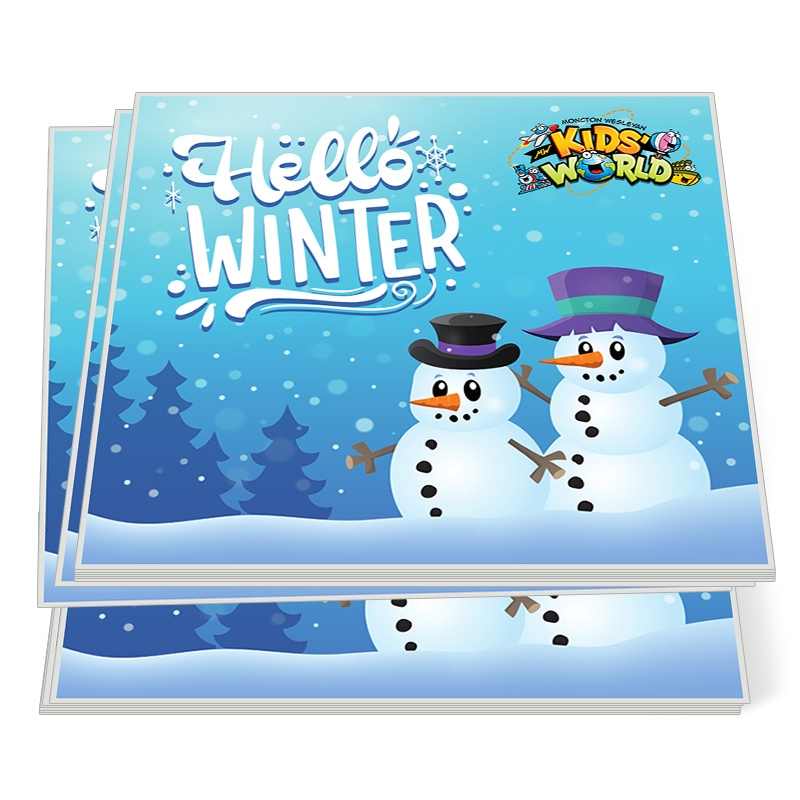 4x4" Square Full Color Indoor Paper Stickers