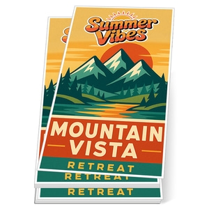 2x4" Rectangle Full Color Indoor Paper Stickers
