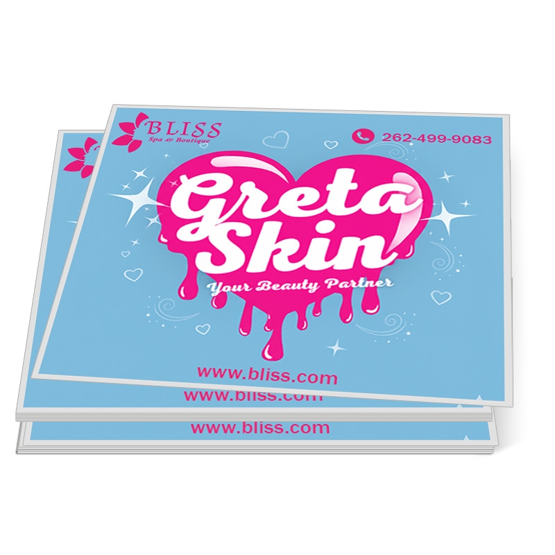 3.5x4" Rectangle Full Color Indoor Paper Stickers