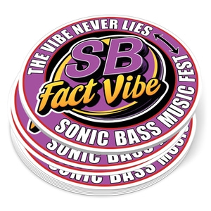 4" Circle Full Color Outdoor Vinyl Stickers