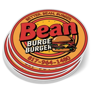 6" Circle Full Color Outdoor Vinyl Stickers