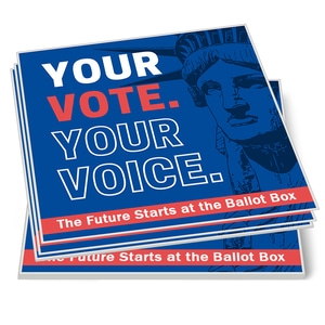 2.5x2.5" Square Full Color Outdoor Vinyl Stickers