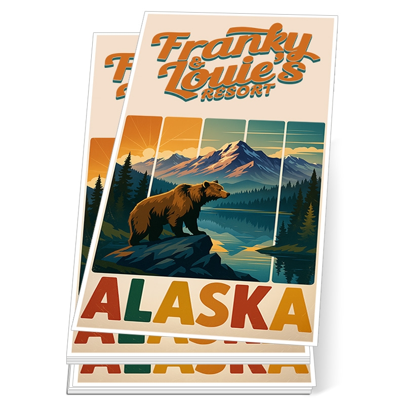 2x4" Rectangle Full Color Outdoor Vinyl Stickers