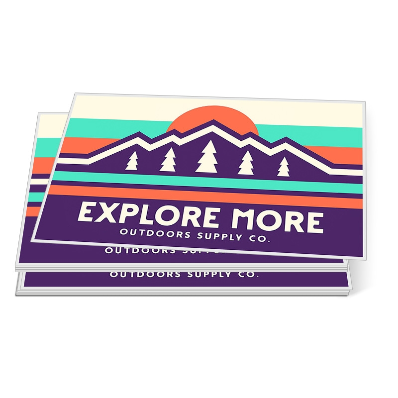 4x6" Rectangle Full Color Outdoor Vinyl Stickers