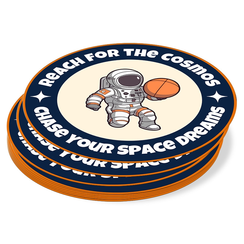 4x3" Oval Full Color Outdoor Vinyl Stickers