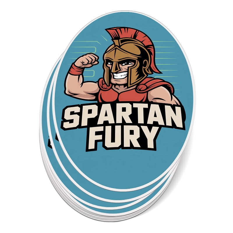 5x3" Oval Full Color Outdoor Vinyl Stickers