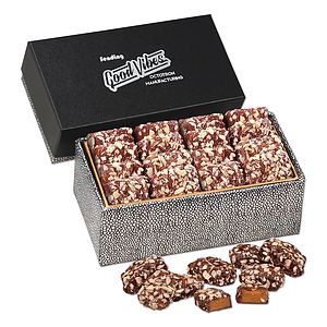 English Butter Toffee in Black & Silver Gift Box