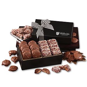 Chocolate Splendor with Caramel Pecan Clusters & English Butter Toffee