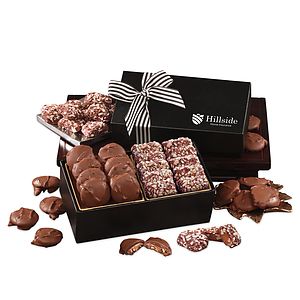 Chocolate Splendor with Caramel Pecan Clusters & English Butter Toffee