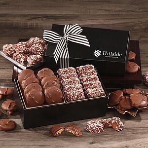 Chocolate Splendor with Caramel Pecan Clusters & English Butter Toffee