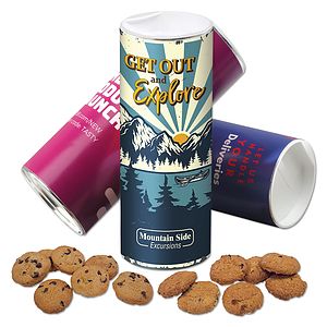 cylinder with Chocolate Chip & Oatmeal Cranberry Cookies