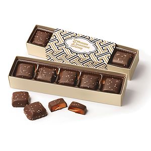 Chocolate Sea Salt Caramels Flight with Zigzag Wrap