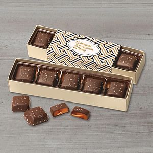 Chocolate Sea Salt Caramels Flight with Zigzag Wrap