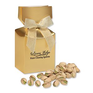 California Pistachios in Gold Premium Delights Gift Box