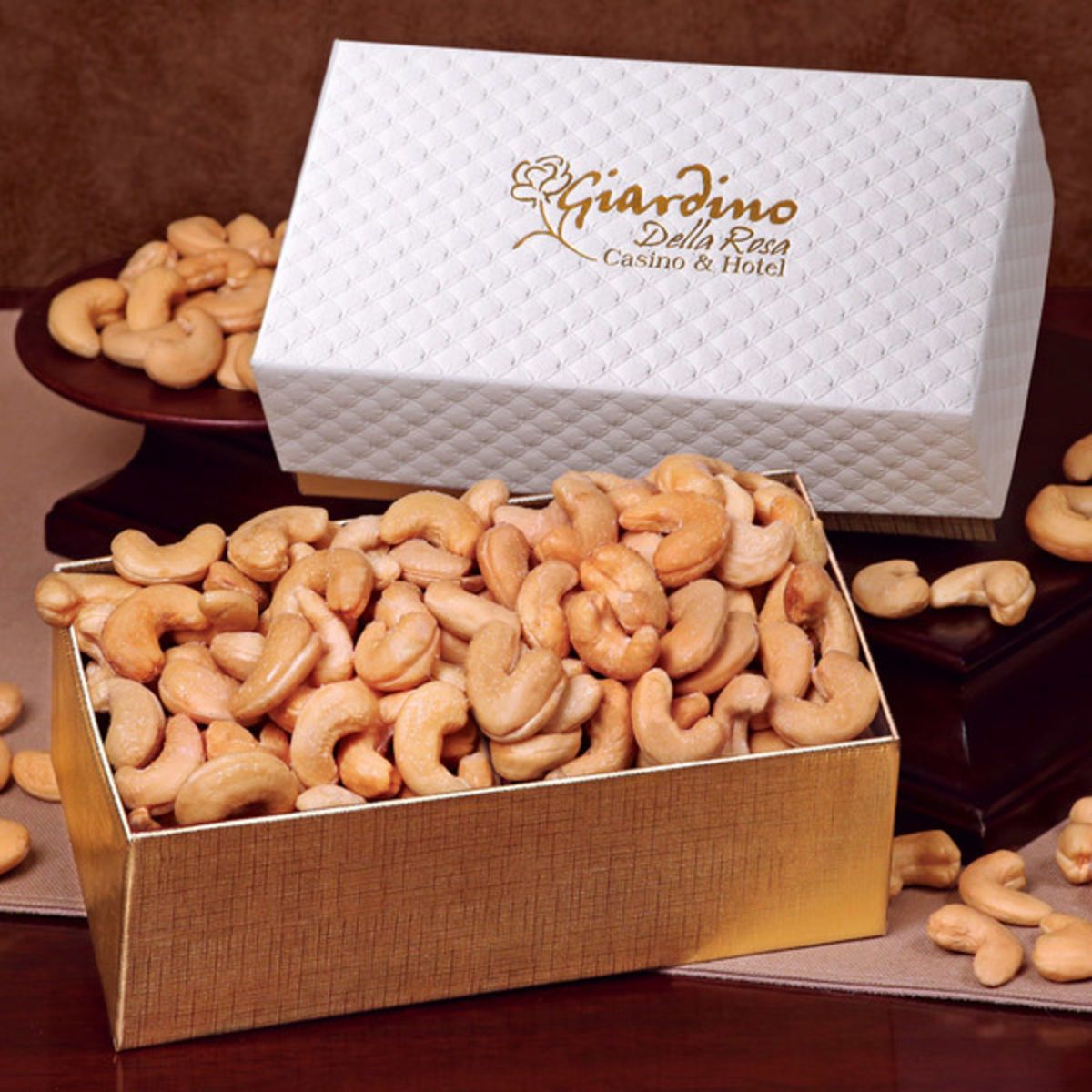 Extra fancy cashews in pillow top gift box Corporate Specialties