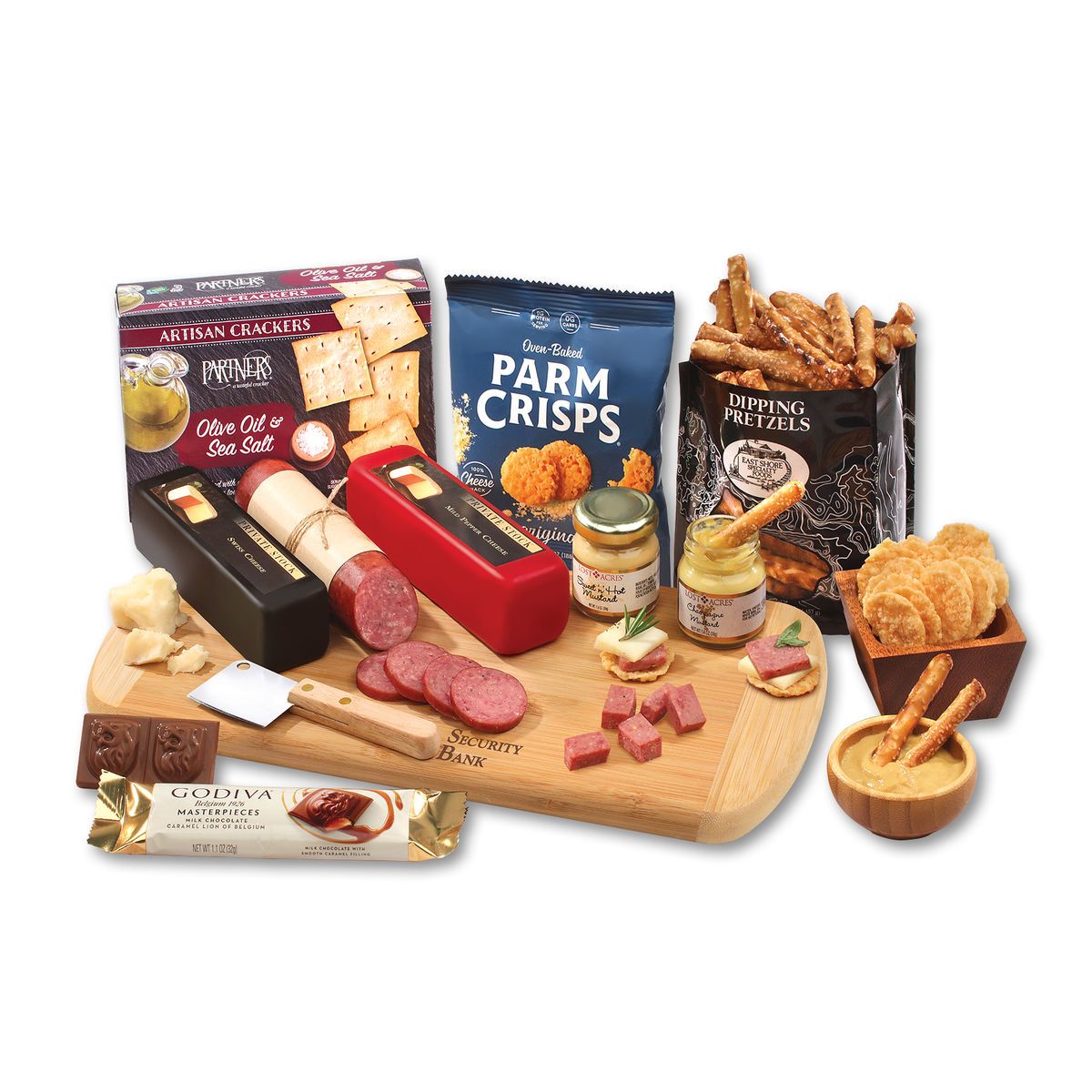Promotional Shelf stable signature meat cheese board Personalized With