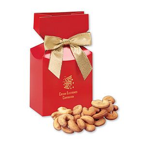Extra Fancy Cashews in Red Premium Delights Gift Box