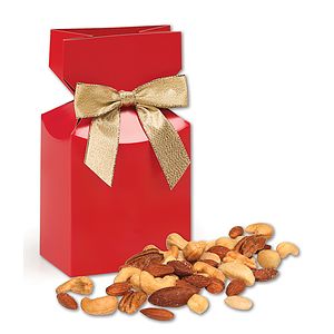 SALE - Deluxe Mixed Nuts in Red Premium Delights Gift Box