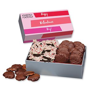 Pecan Clusters & Peppermint Bark in Gift Box with Full Color Sleeve
