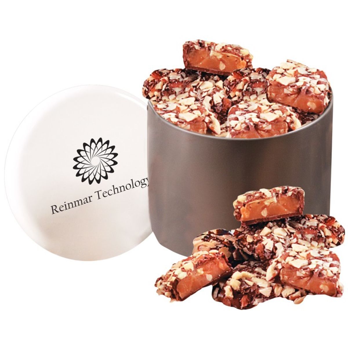 English butter toffee in designer tin Corporate Specialties
