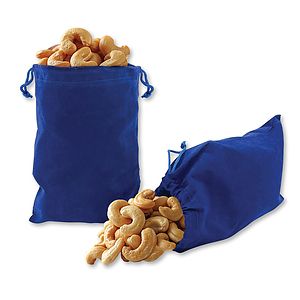SALE - Extra Fancy Cashews in Blue Velour Gift Bag