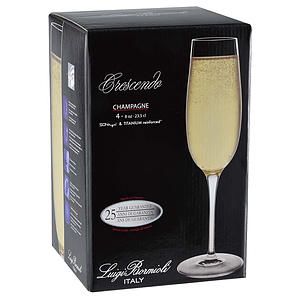 8 oz. Crescendo Champagne Set of 4 - Etched
