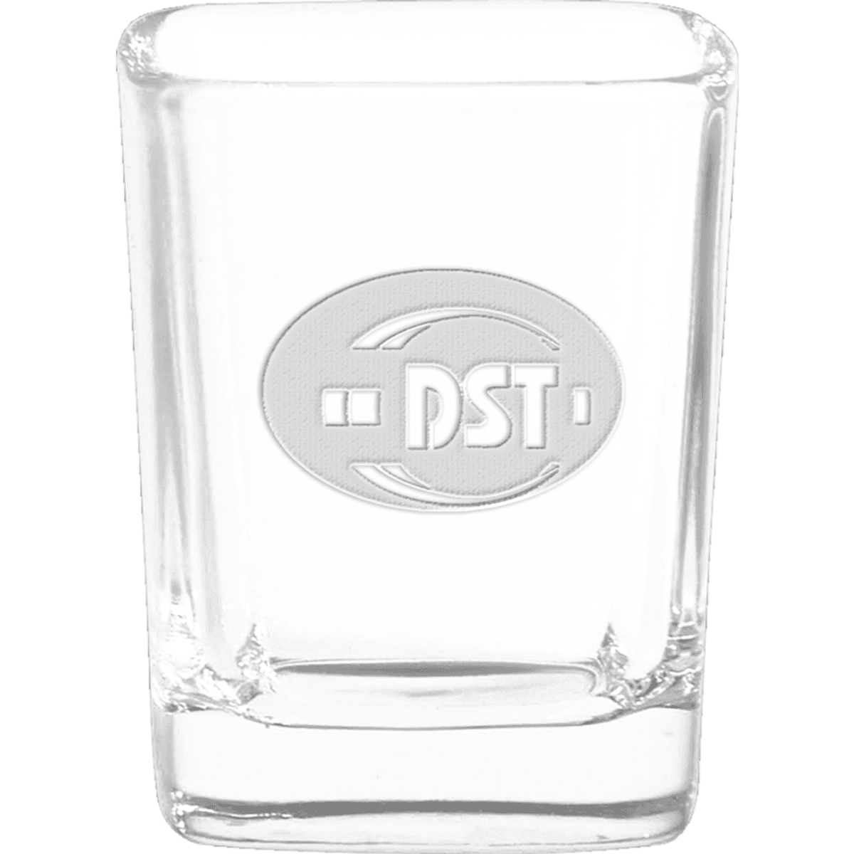 2.25 oz. Square Shot Glass - Deep Etched