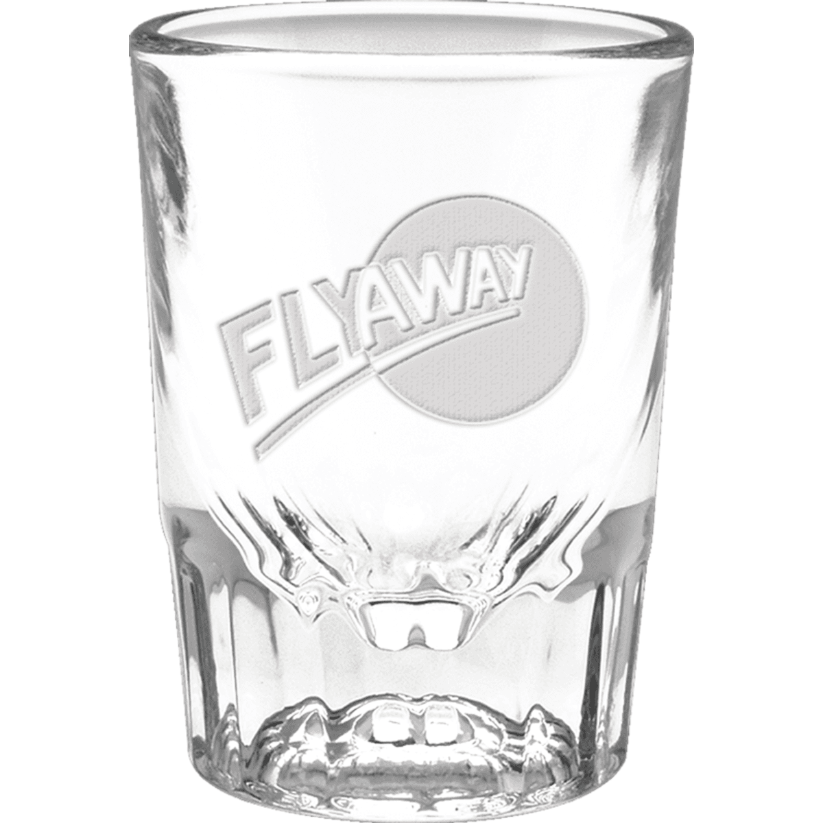 2 oz. Fluted Shot Glass - Deep Etched
