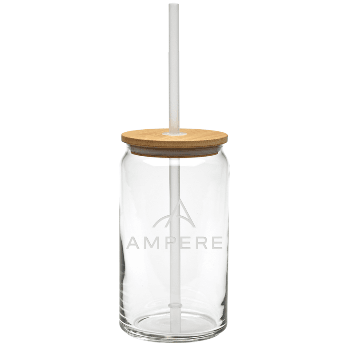 16 oz. Soda Can Glass with Bamboo Lid