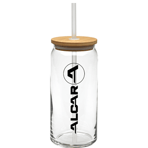 20 oz. Tall Boy Glass with Bamboo Lid